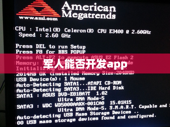 军人能否开发app