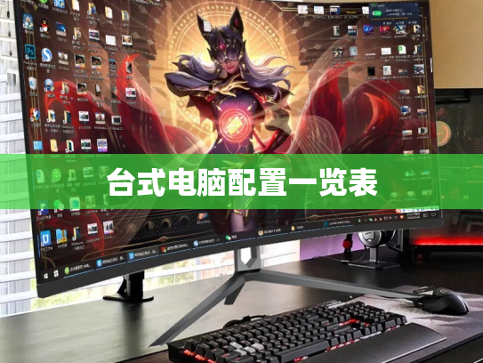 台式电脑配置一览表