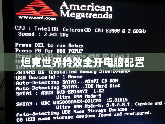 坦克世界特效全开电脑配置