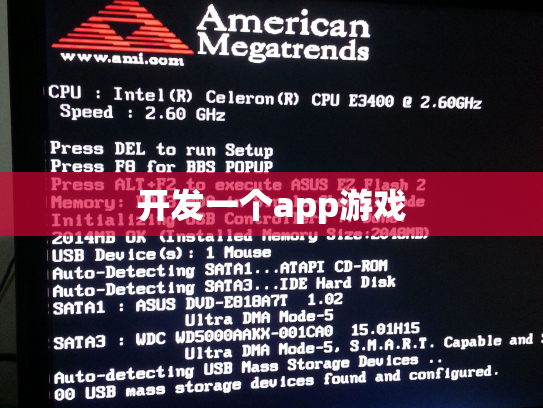 开发一个app游戏