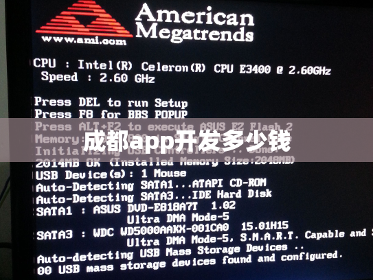 成都app开发多少钱