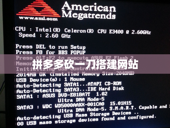 拼多多砍一刀搭建网站