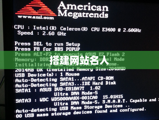 搭建网站名人