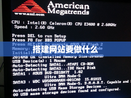搭建网站要做什么