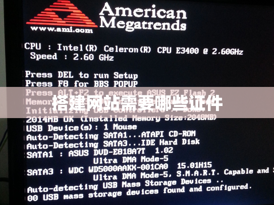 搭建网站需要哪些证件