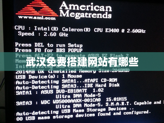 武汉免费搭建网站有哪些