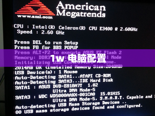 1w 电脑配置