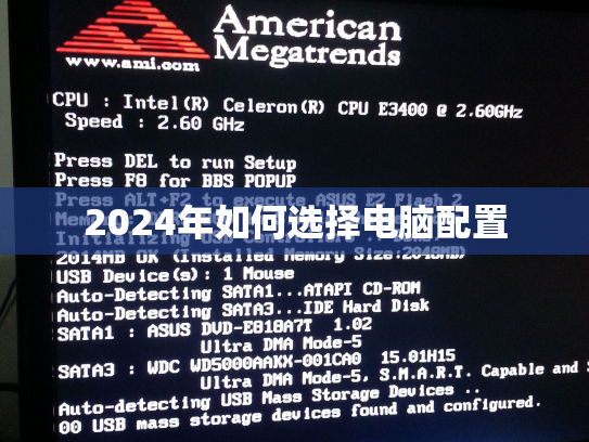 2024年如何选择电脑配置