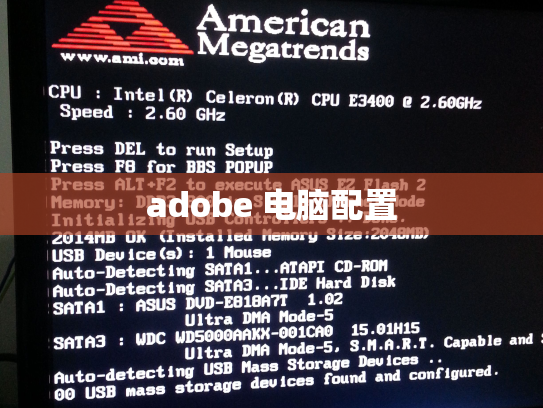 adobe 电脑配置