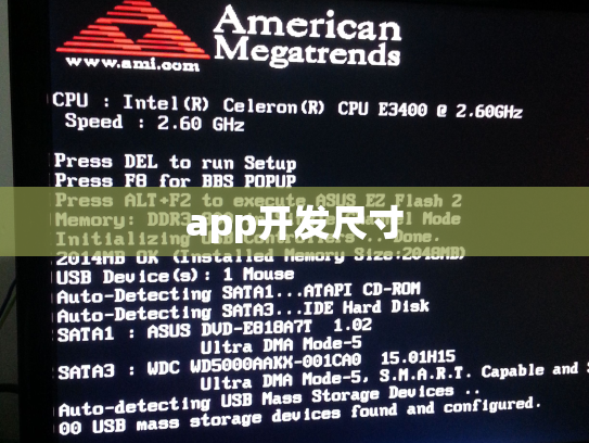 app开发尺寸