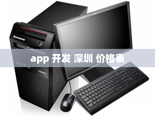 app 开发 深圳 价格表