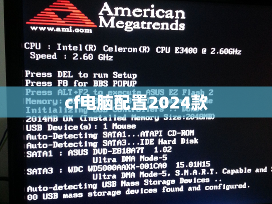 cf电脑配置2024款