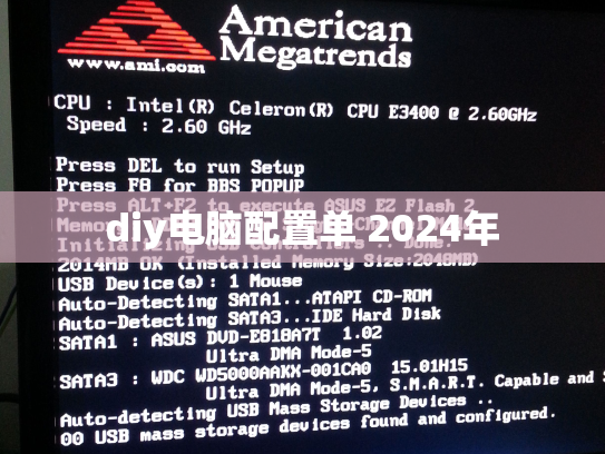 diy电脑配置单 2024年