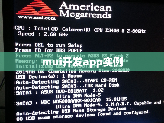 mui开发app实例